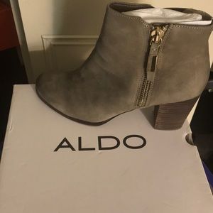 Gray Suede Aldo Ankle Boots Martha-12